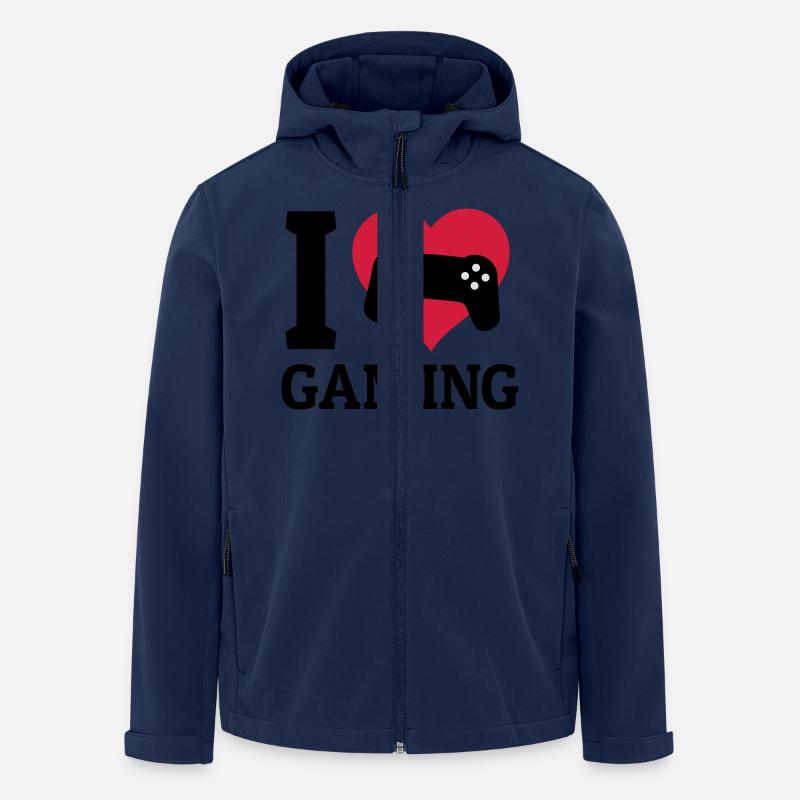 I love gaming - Men’s Recycled Softshell Jacket by Stanley/Stella - navy