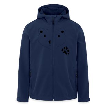 Polar Bear - Men’s Recycled Softshell Jacket by Stanley/Stella - navy - Front - AI Model Male 185 light (185cm)