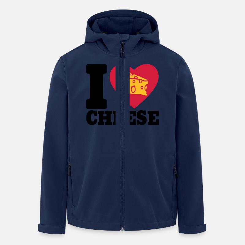 I love Cheese - Veste softshell homme en polyester recyclé Stanley/Stella - marine