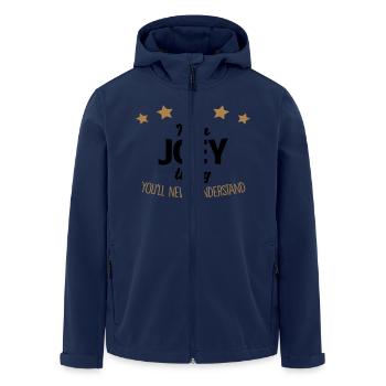 It's a joey name thing stars never unders - Men’s Recycled Softshell Jacket by Stanley/Stella - navy - Front - AI Model Male 185 light (185cm)