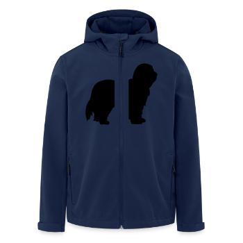Bearded Collie - Veste softshell homme en polyester recyclé Stanley/Stella - marine - Devant - AI Model Male 185 light (185cm)