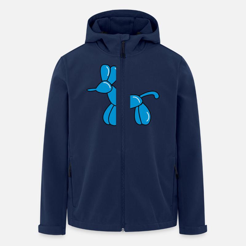 ballon_hund - Recycelte Männer Softshell-Jacke von Stanley/Stella - Navy