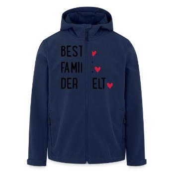 BESTE FAMILIE - Recycelte Männer Softshell-Jacke von Stanley/Stella - Navy - Vorne - AI Model Male 185 light (185cm)
