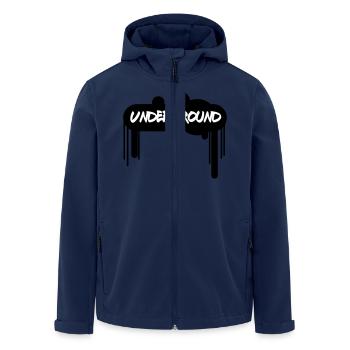 Spray Underground –Graffiti Style Streetart Design - Recycelte Männer Softshell-Jacke von Stanley/Stella - Navy - Vorne - AI Model Male 185 light (185cm)