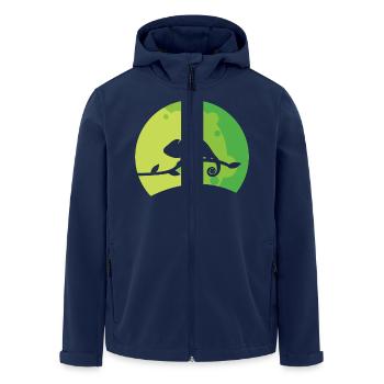 Chameleon - Men’s Recycled Softshell Jacket by Stanley/Stella - navy - Front - AI Model Male 185 light (185cm)