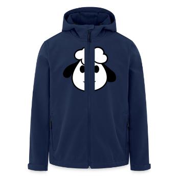 Sheep Face Head Cute Cute Lamb Cool Comic - Men’s Recycled Softshell Jacket by Stanley/Stella - navy - Front - AI Model Male 185 light (185cm)
