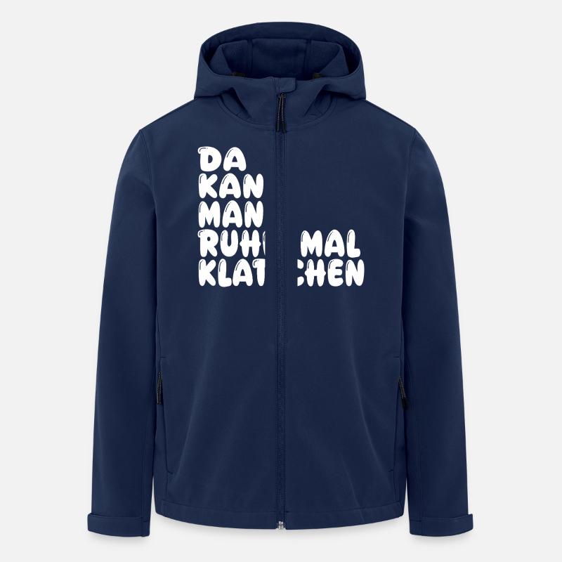 Klatschen - Recycelte Männer Softshell-Jacke von Stanley/Stella - Navy