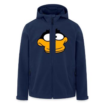 Canard a l’air drôle, maladroit, anxieux, confus, comique - Veste softshell homme en polyester recyclé Stanley/Stella - marine - Devant - AI Model Male 185 light (185cm)