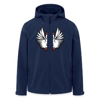 Owl Bird Eagle Owl Night Bird Barn Owl Flying Cool - Men’s Recycled Softshell Jacket by Stanley/Stella - navy - Front - AI Model Male 185 light (185cm)