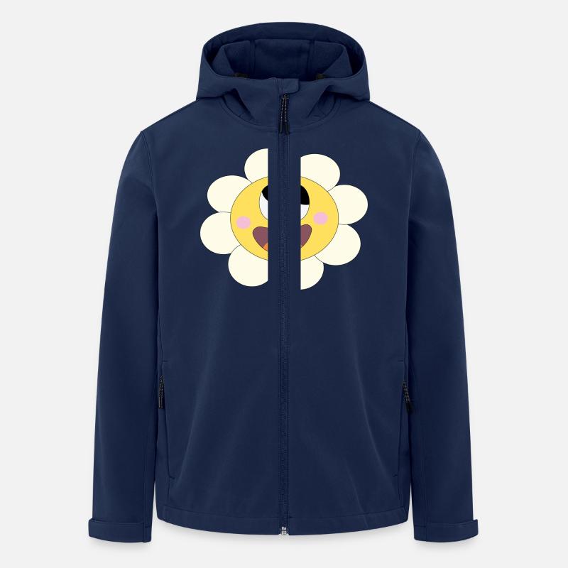Hübsches Blümchen! - Recycelte Männer Softshell-Jacke von Stanley/Stella - Navy