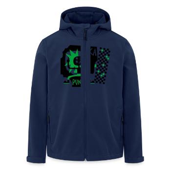 Ska Punk - Recycelte Männer Softshell-Jacke von Stanley/Stella - Navy - Vorne - AI Model Male 185 light (185cm)