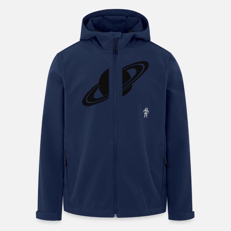 Saturn - Astronaut - Planet - Raumfahrt - Recycelte Männer Softshell-Jacke von Stanley/Stella - Navy