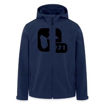 gwada - Veste softshell homme en polyester recyclé Stanley/Stella - marine - Devant - AI Model Male 185 light (185cm)