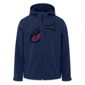 Tenorhorn 2 - Recycelte Männer Softshell-Jacke von Stanley/Stella - Navy - Vorne - AI Model Male 185 light (185cm)