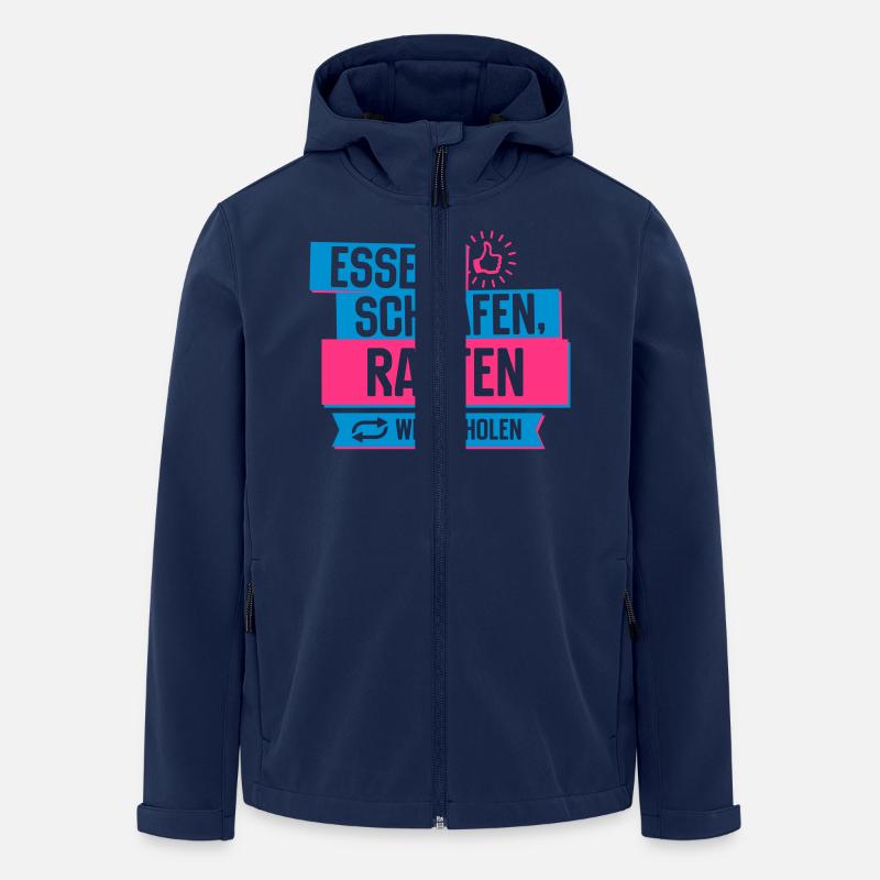 Hobby Ratten - Recycelte Männer Softshell-Jacke von Stanley/Stella - Navy