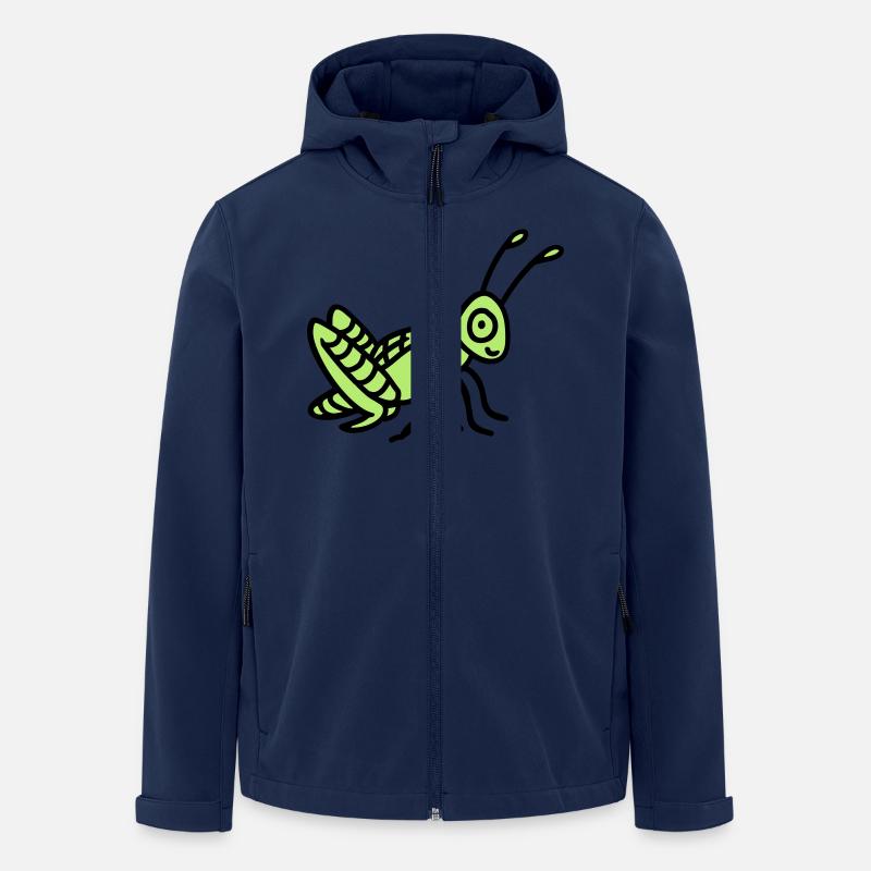 Sauterelle - Veste softshell homme en polyester recyclé Stanley/Stella - marine