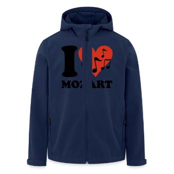 I love Mozart - Recycelte Männer Softshell-Jacke von Stanley/Stella - Navy - Vorne - AI Model Male 185 light (185cm)