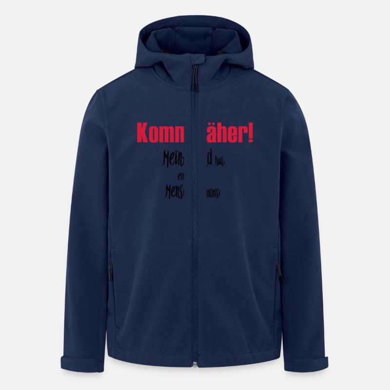 Komm näher! - Recycelte Männer Softshell-Jacke von Stanley/Stella - Navy