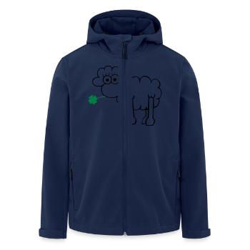 Les moutons avec du trèfle - Veste softshell homme en polyester recyclé Stanley/Stella - marine - Devant - AI Model Male 185 light (185cm)
