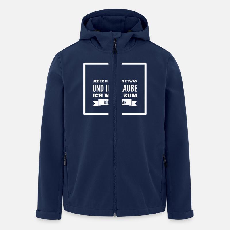 Bogenschiessen - Recycelte Männer Softshell-Jacke von Stanley/Stella - Navy
