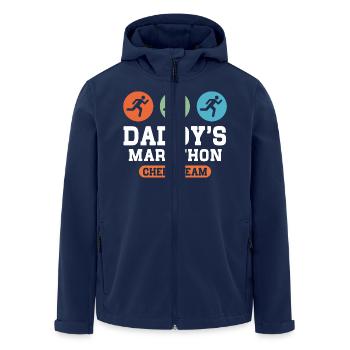 Daddys Marathon Cheer Team - Men’s Recycled Softshell Jacket by Stanley/Stella - navy - Front - AI Model Male 185 light (185cm)
