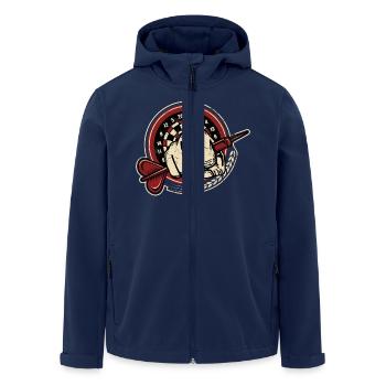 Dart Club 5 - Dart T-Shirts RAHMENLOS - Sport Club - Recycelte Männer Softshell-Jacke von Stanley/Stella - Navy - Vorne - AI Model Male 185 light (185cm)