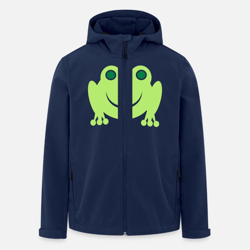 Frosch - Recycelte Männer Softshell-Jacke von Stanley/Stella - Navy