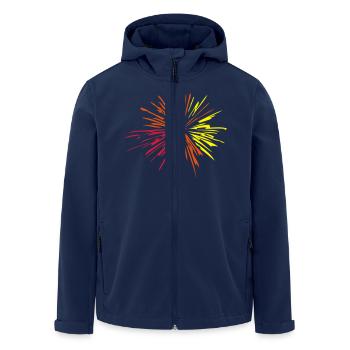 feu artifice - Veste softshell homme en polyester recyclé Stanley/Stella - marine - Devant - AI Model Male 185 light (185cm)