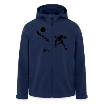 Soccer female de - Recycelte Männer Softshell-Jacke von Stanley/Stella - Navy - Vorne - AI Model Male 185 light (185cm)