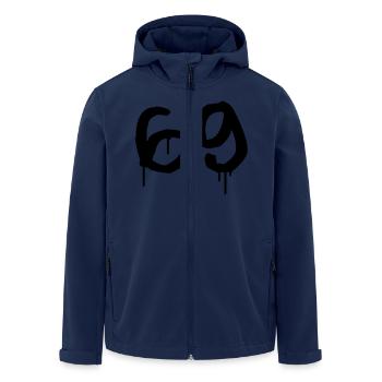 Tag : 69 - Veste softshell homme en polyester recyclé Stanley/Stella - marine - Devant - AI Model Male 185 light (185cm)