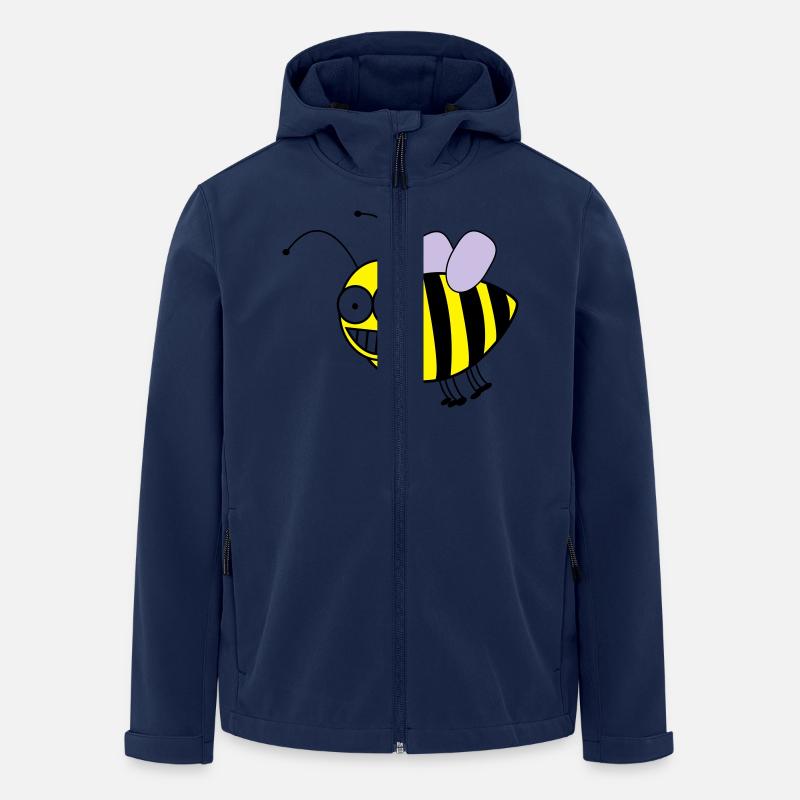 biene - Veste softshell homme en polyester recyclé Stanley/Stella - marine