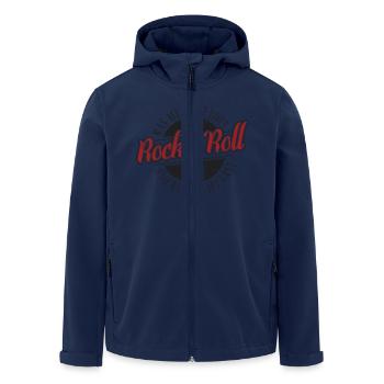 Rock'n'Roll Love - Red - Men’s Recycled Softshell Jacket by Stanley/Stella - navy - Front - AI Model Male 185 light (185cm)