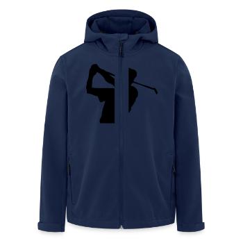 golf - Men’s Recycled Softshell Jacket by Stanley/Stella - navy - Front - AI Model Male 185 light (185cm)