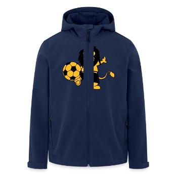 ballon football lion - Veste softshell homme en polyester recyclé Stanley/Stella - marine - Devant - AI Model Male 185 light (185cm)