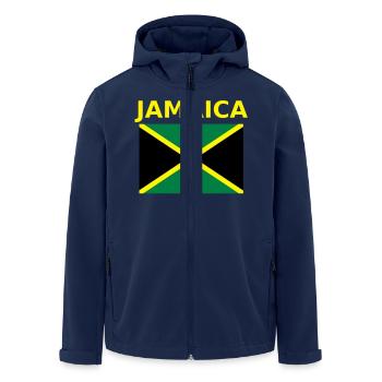 jamaica - Veste softshell homme en polyester recyclé Stanley/Stella - marine - Devant - AI Model Male 185 light (185cm)