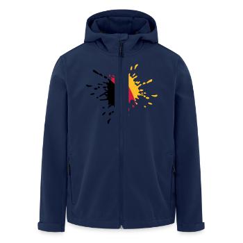 Deutschland - Recycelte Männer Softshell-Jacke von Stanley/Stella - Navy - Vorne - AI Model Male 185 light (185cm)