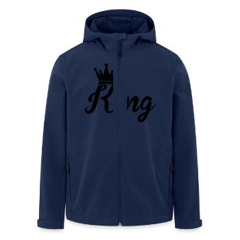 king - Veste softshell homme en polyester recyclé Stanley/Stella - marine - Devant - AI Model Male 185 light (185cm)