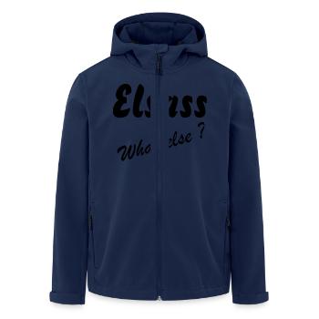 Elsass What Else - Veste softshell homme en polyester recyclé Stanley/Stella - marine - Devant - AI Model Male 185 light (185cm)