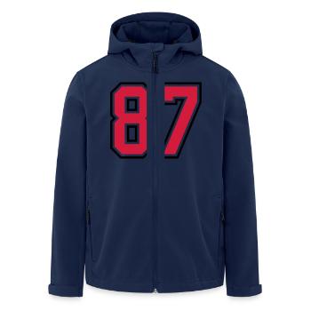 87 sports jersey football number - Recycelte Männer Softshell-Jacke von Stanley/Stella - Navy - Vorne - AI Model Male 185 light (185cm)