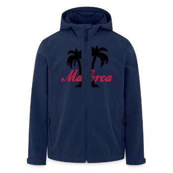 Mallorca 2 - Veste softshell homme en polyester recyclé Stanley/Stella - marine - Devant - AI Model Male 185 light (185cm)