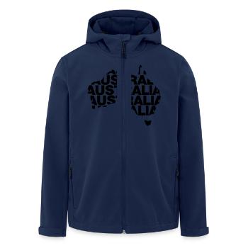 Australien - Recycelte Männer Softshell-Jacke von Stanley/Stella - Navy - Vorne - AI Model Male 185 light (185cm)