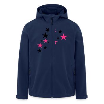 sterne - Recycelte Männer Softshell-Jacke von Stanley/Stella - Navy - Vorne - AI Model Male 185 light (185cm)