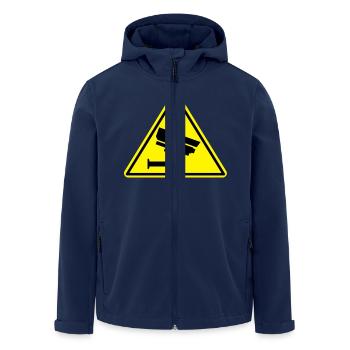 Überwachungskamera security camera - Recycelte Männer Softshell-Jacke von Stanley/Stella - Navy - Vorne - AI Model Male 185 light (185cm)