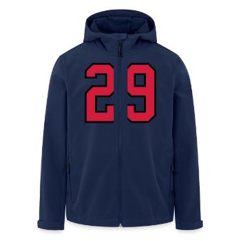 29 sports jersey football number new - Recycelte Männer Softshell-Jacke von Stanley/Stella - Navy - Vorne - AI Model Male 185 light (185cm)