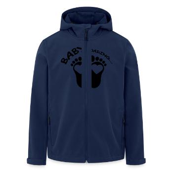 Baby Loading Design - Men’s Recycled Softshell Jacket by Stanley/Stella - navy - Front - AI Model Male 185 light (185cm)