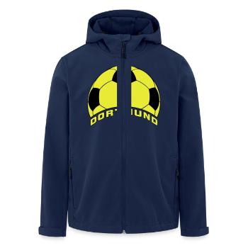 Fußball Dortmund Fan-Motiv - Recycelte Männer Softshell-Jacke von Stanley/Stella - Navy - Vorne - AI Model Male 185 light (185cm)