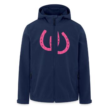 sparkling horseshoes - Men’s Recycled Softshell Jacket by Stanley/Stella - navy - Front - AI Model Male 185 light (185cm)