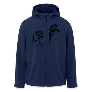 zebre - Veste softshell homme en polyester recyclé Stanley/Stella - marine - Devant - AI Model Male 185 light (185cm)