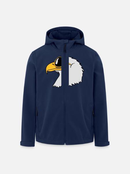 Eagle sunglasses cool bird funny - Men’s Recycled Softshell Jacket by Stanley/Stella - navy