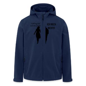 Grillen romantisch - Recycelte Männer Softshell-Jacke von Stanley/Stella - Navy - Vorne - AI Model Male 185 light (185cm)